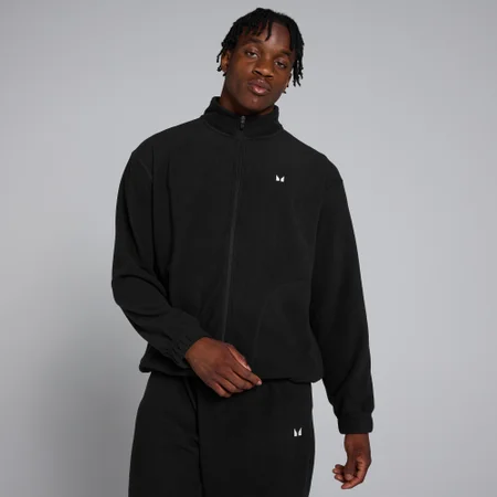 MP Zip Through Fleece til mænd – Sort