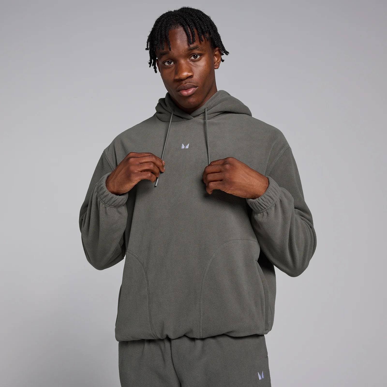 MP Overhead Fleece til mænd – Gun Metal - S Billede 1