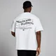 MP Health & Wellness Graphic Oversized T-Shirt til mænd – Hvid