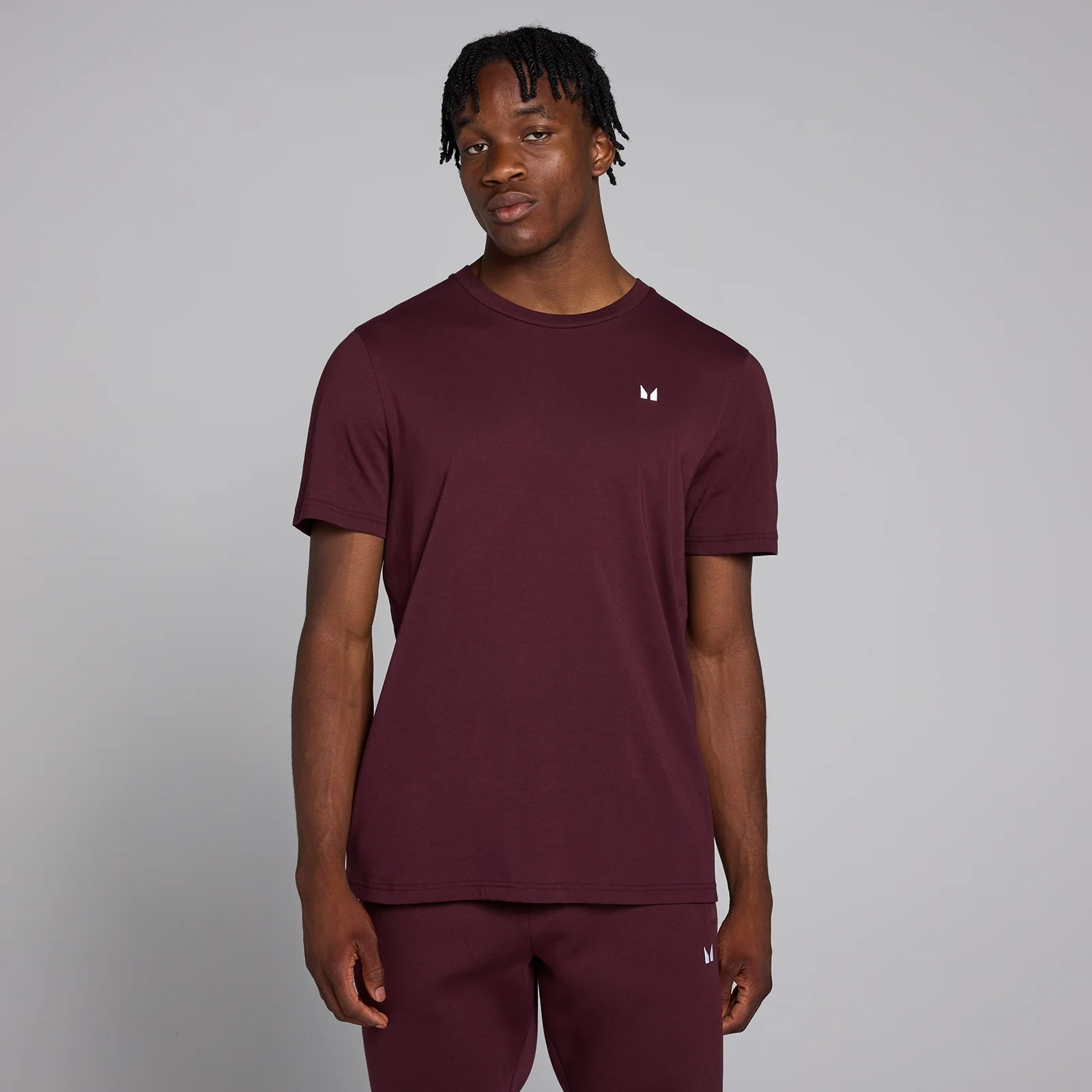 MP Rest Day Short Sleeve T-Shirt til mænd – Deep Berry - XXL Billede 1
