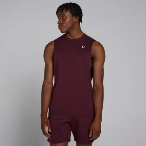 MP Rest Day Drop Armhole Tank Top til mænd – Deep Berry - Size XS