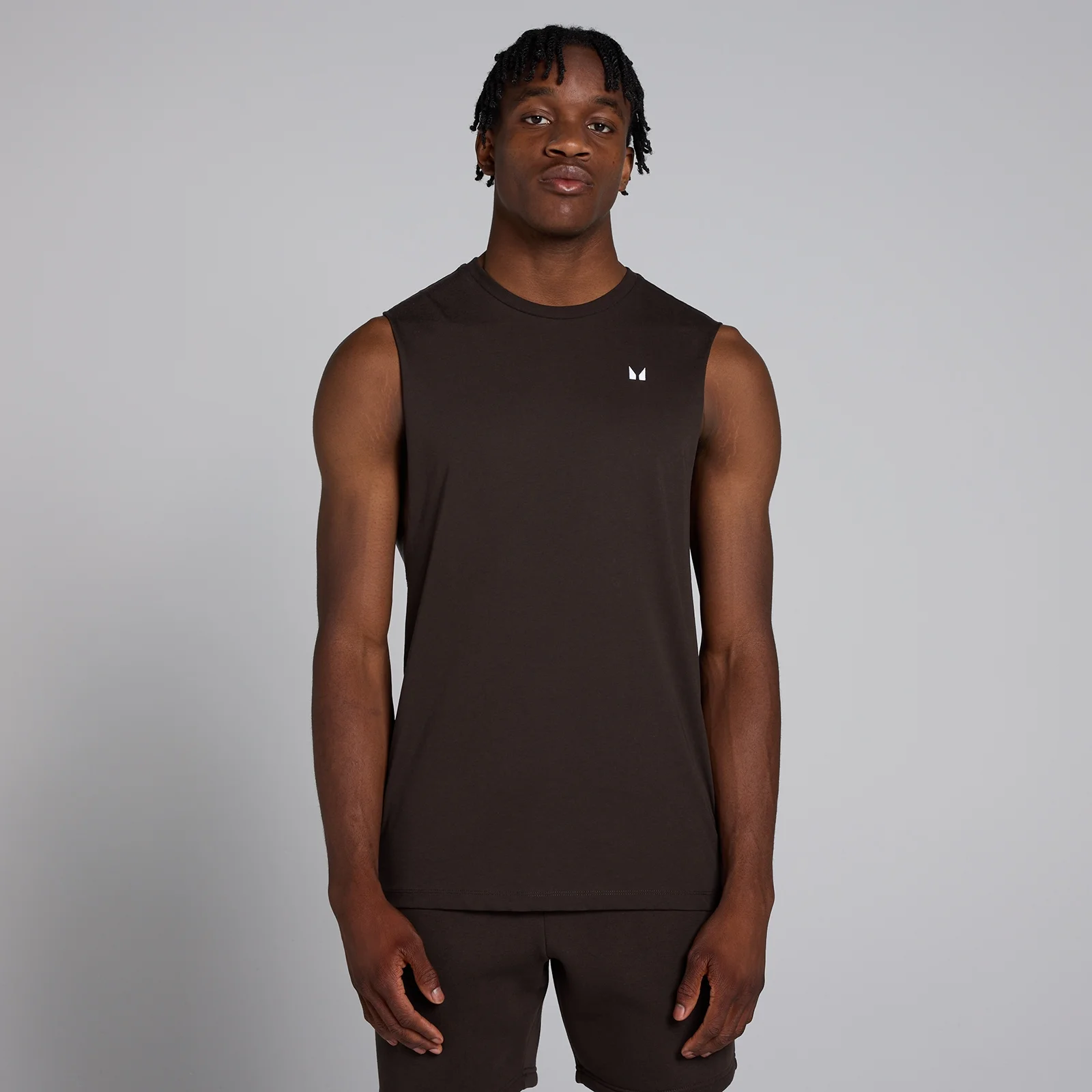 MP Rest Day Drop Armhole Tank Top til mænd – Coffee - XS Billede 1