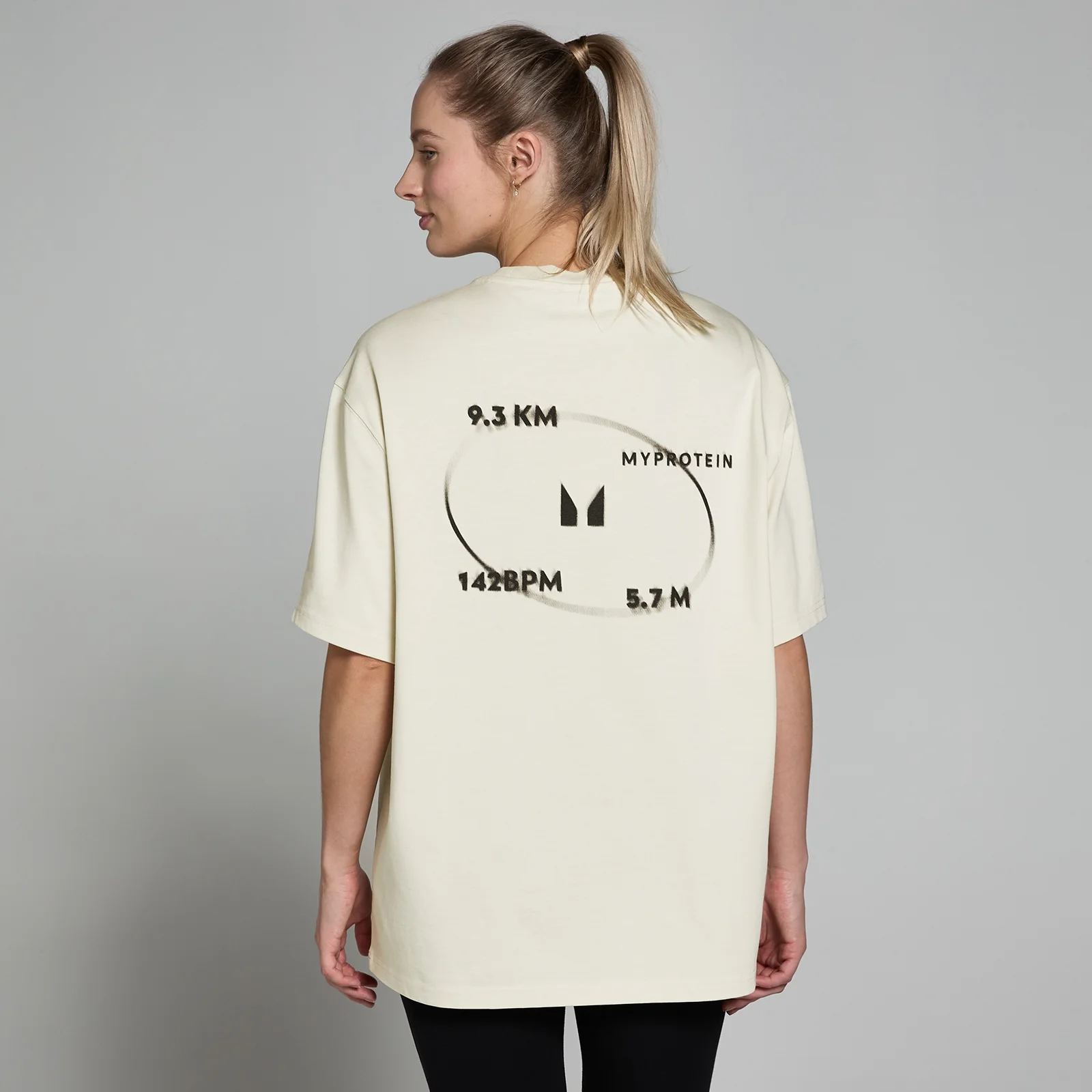 MP Tracking Graphic T-Shirt til kvinder – Natural - S-M Billede 1