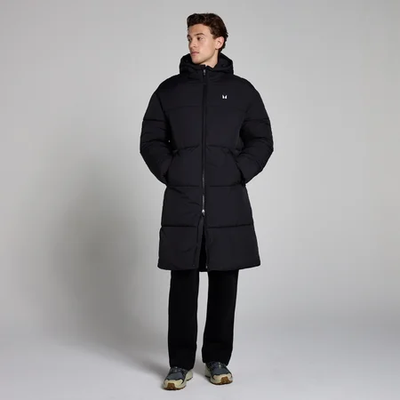 MP Long Puffer Jacket til mænd – Sort