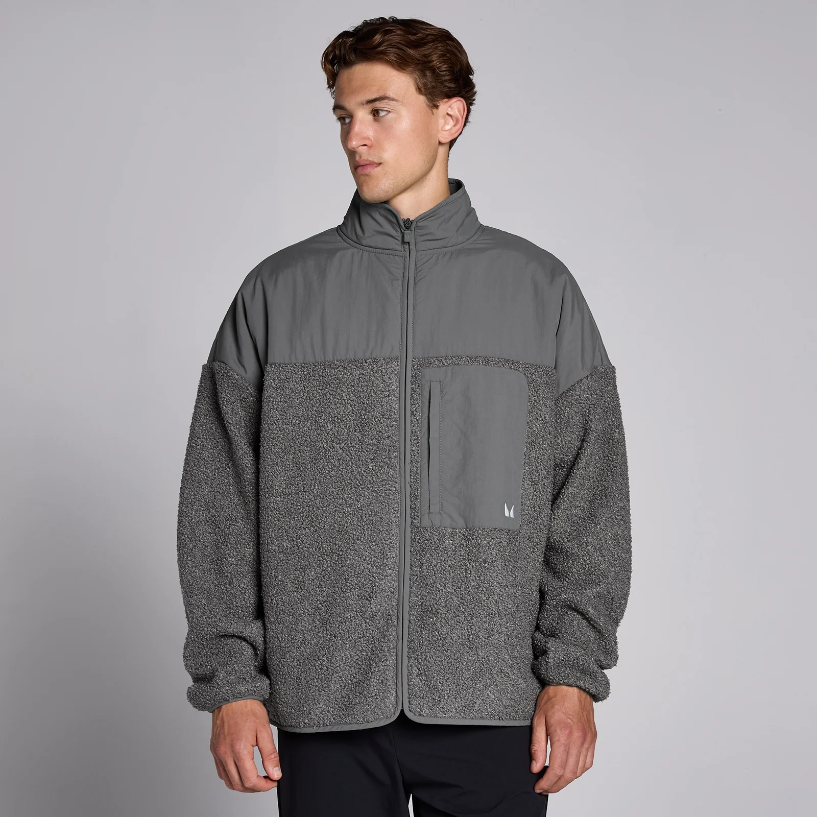 MP Lifestyle Hybrid Fleece til mænd – Moss Grey - XXL Billede 1