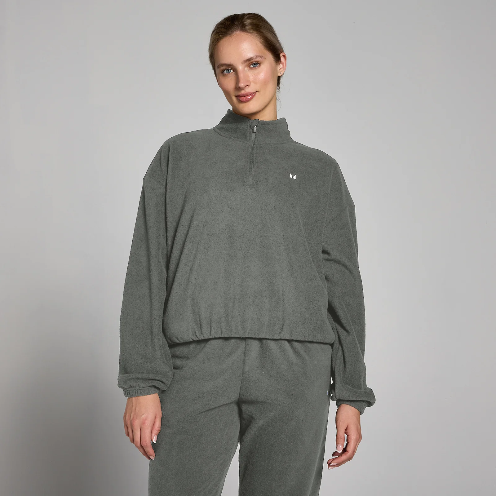 MP Funnel Neck 1/4 Zip Fleece til kvinder – Gunmetal - M Billede 1
