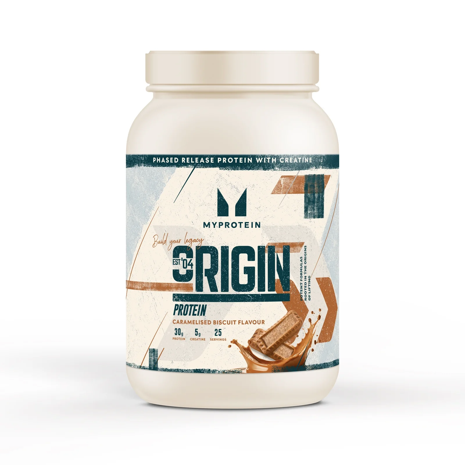 Origin Protein med kreatin - 25servings - Caramelised Biscuit Billede 1