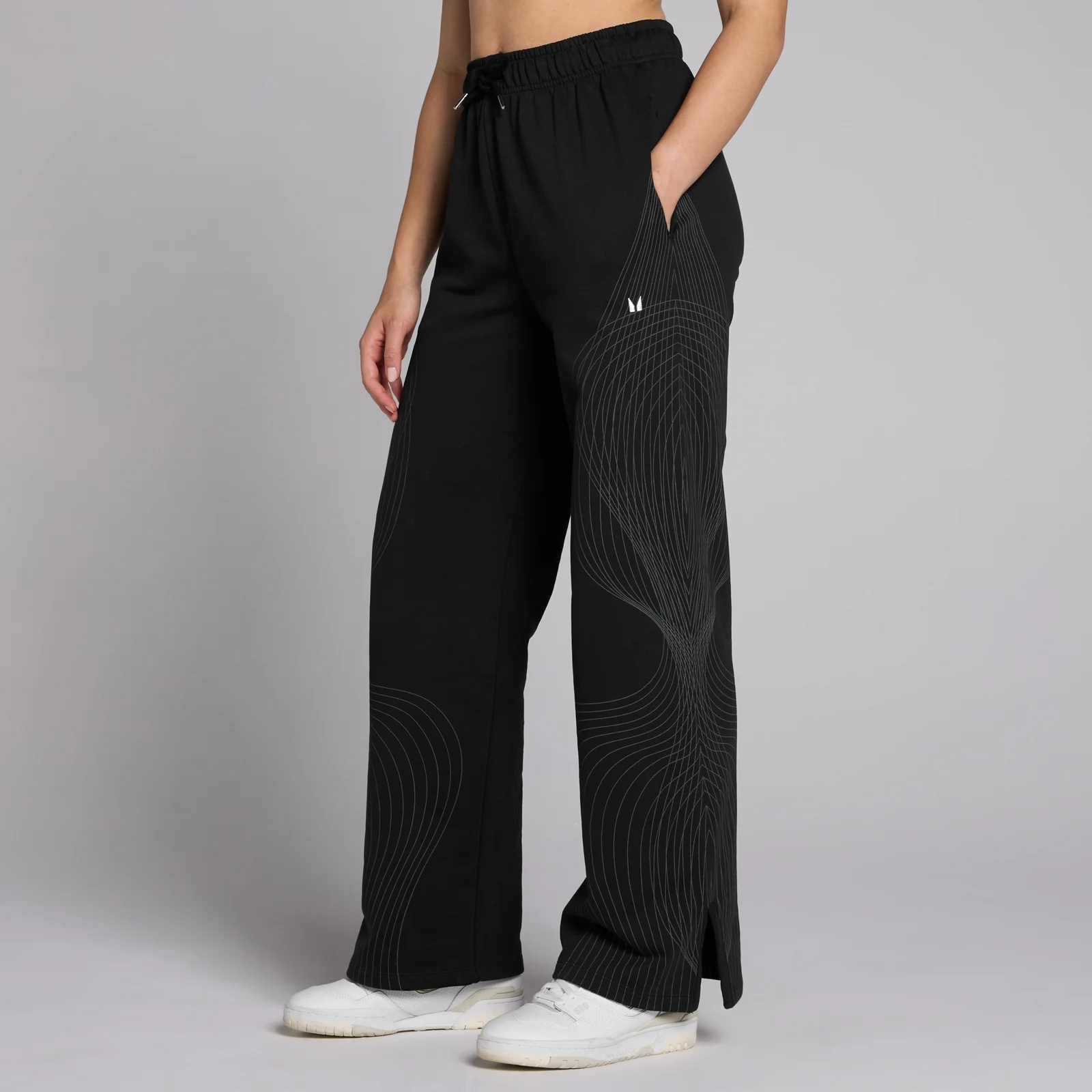 MP Tempo Graphic Straight Leg Joggers til kvinder – Sort - XS Billede 1