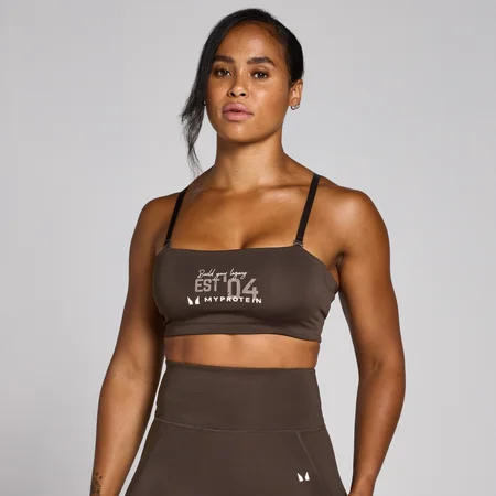 MP Origin Graphic Training Sports Bra til kvinder – Coffee