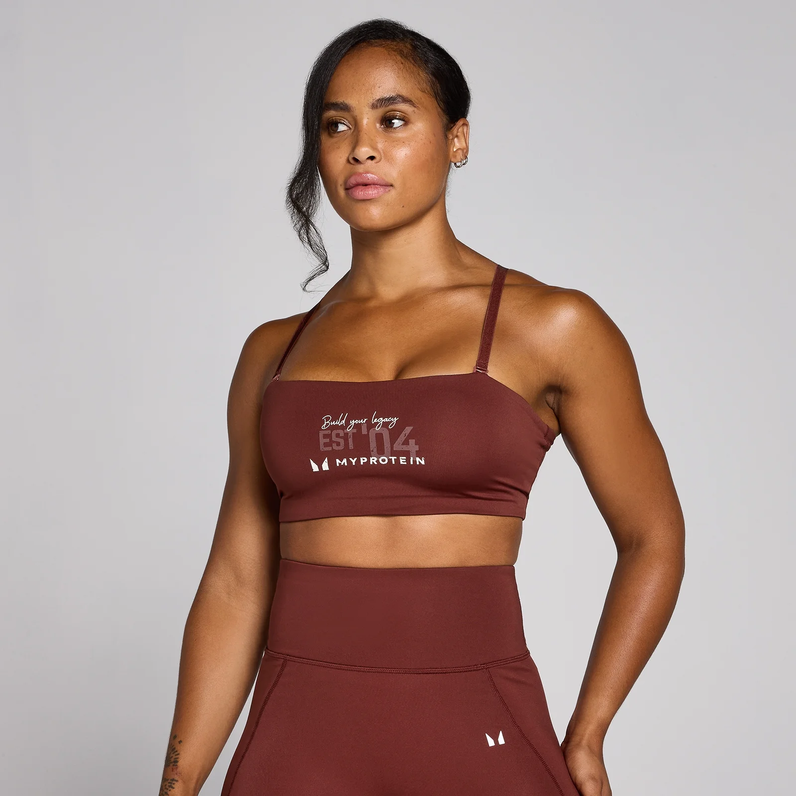 MP Origin Graphic Training Sports Bra til kvinder – Firebrick - XS Billede 1