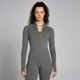 MP Lifestyle Waffle Seamless Full Zip Jacket til kvinder – Gunmetal