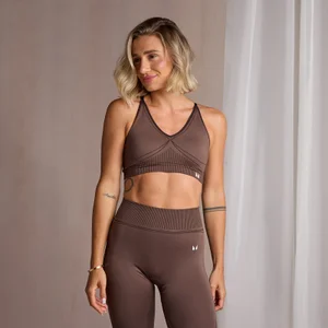 MP V-Neck Seamless Bra til kvinder – Coffee - Size M