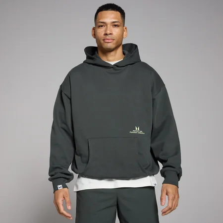 MP Lifestyle Oversized Hoodie − Washed Black