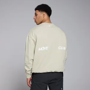 MP Tempo Oversized Graphic Sweatshirt til mænd – Salt Grey - Size XL