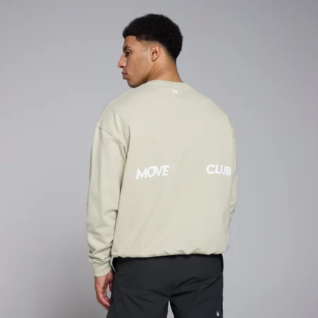MP Tempo Oversized Graphic Sweatshirt til mænd – Salt Grey
