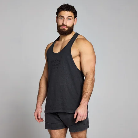 MP Origin Washed Graphic Stringer til mænd − Washed Black
