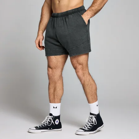 MP Origin Washed Graphic Sweatshorts til mænd − Washed Black