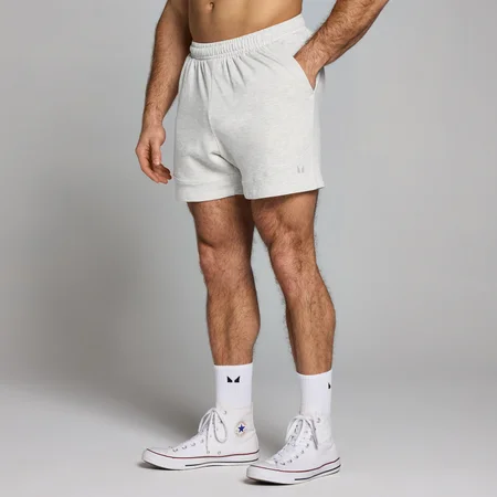 MP Origin Washed Graphic Sweatshorts til mænd − Grey Marl