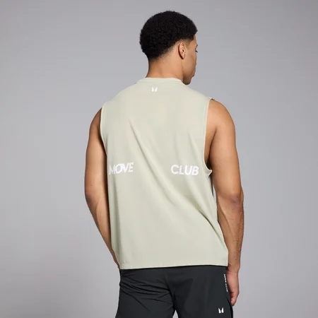 MP Tempo Graphic Oversized Tank til mænd – Salt Grey