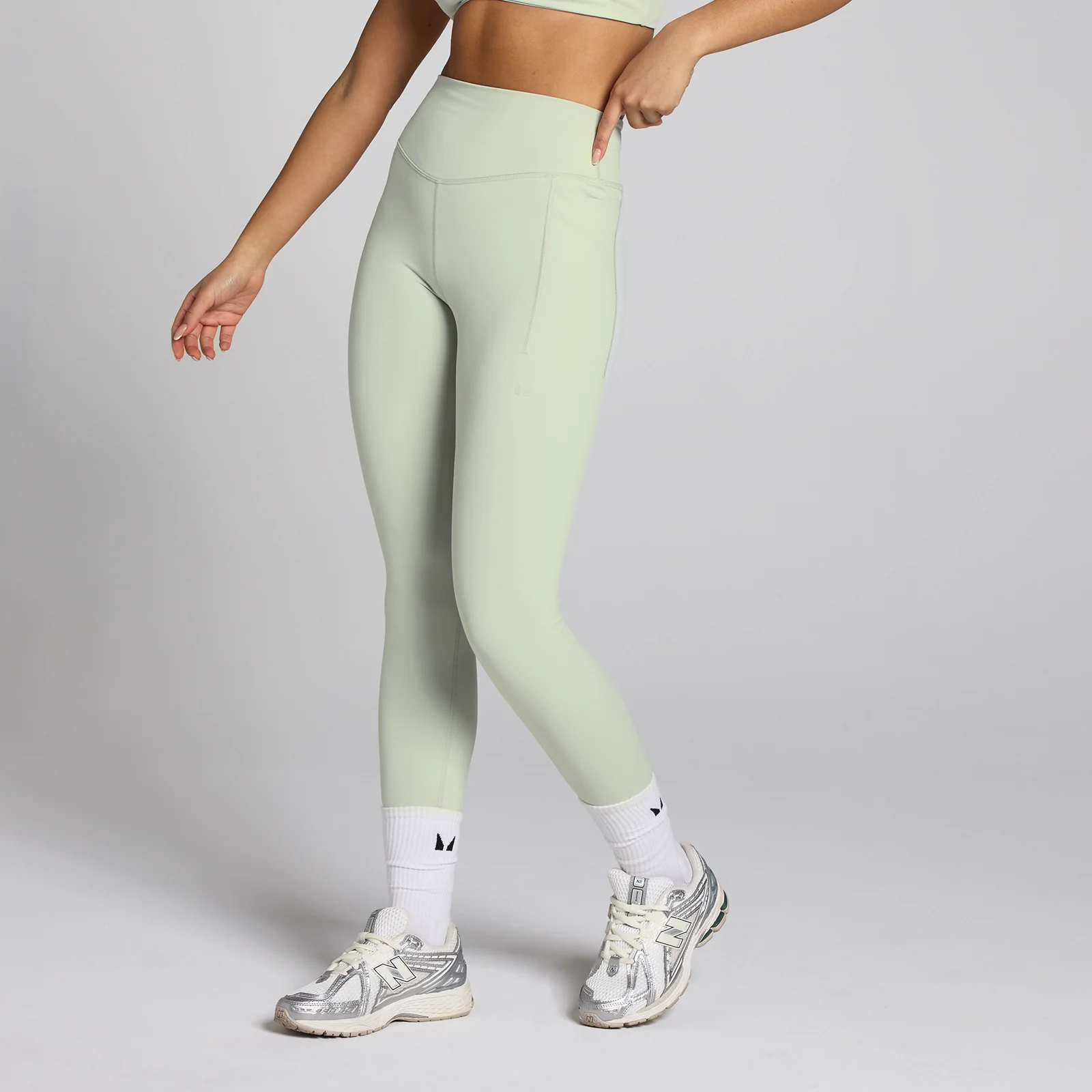 MP Lifestyle Training Leggings til kvinder − Mineral Green - XL Billede 1
