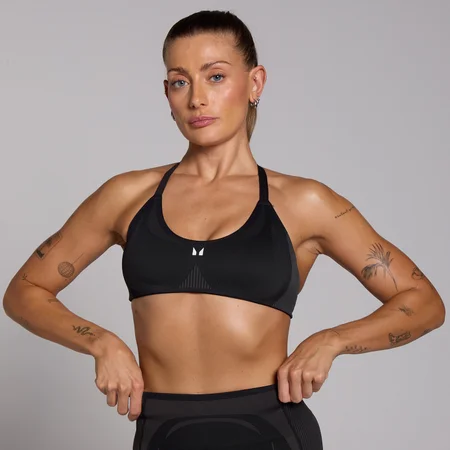 MP Tempo Seamless Hybrid Sports Bra til kvinder – Sort