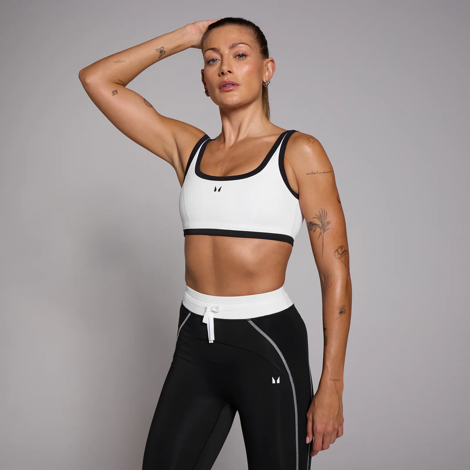 MP Tempo Contrast Sports Bra til kvinder – Hvid - L Billede 1