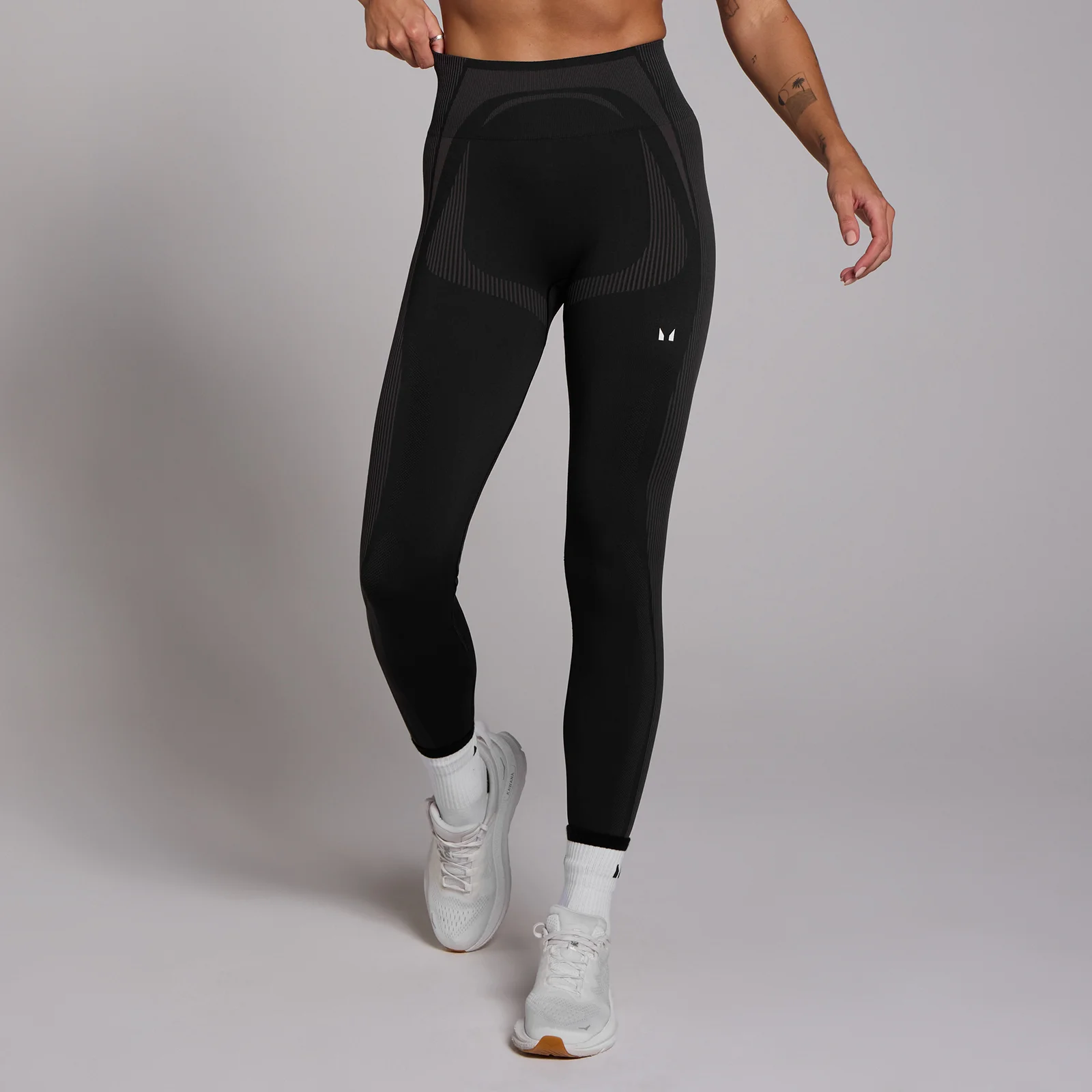 MP Tempo Seamless Hybrid Leggings til kvinder – Sort - S Billede 1