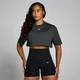 MP Origin Super Crop Graphic T-Shirt til kvinder – Washed Black