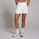MP Tempo Asymmetric Pleated Skort til kvinder – Hvid