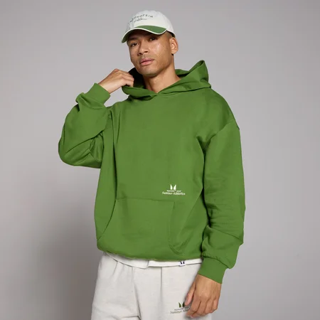 MP Lifestyle Oversized Hoodie − Dark Pine