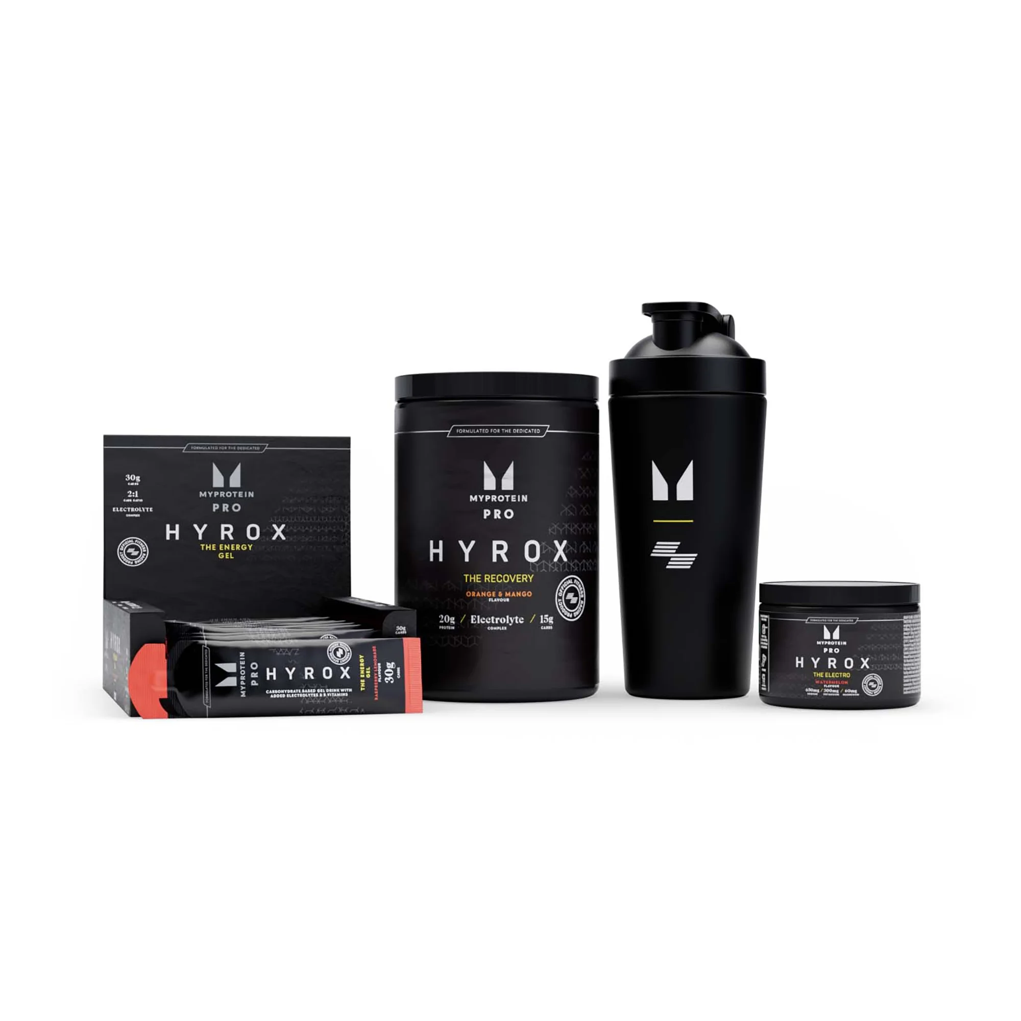 HYROX Bundle - THE Energy - Raspberry Lemonade - THE Electro - Watermelon - THE Recovery - Orange & Mango Billede 1