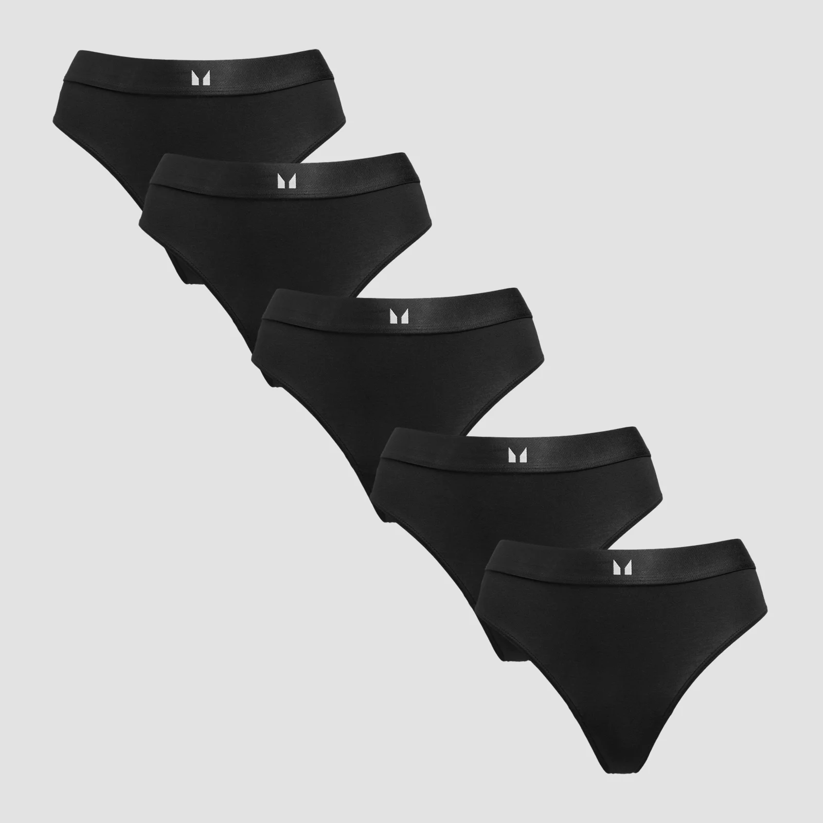 MP Women's Mid Rise Thong (5 Pack) - Black - M Billede 1