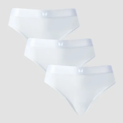 MP Mid Rise Bikini Brief til kvinder (pakke med 3) − Hvid - L Billede 6
