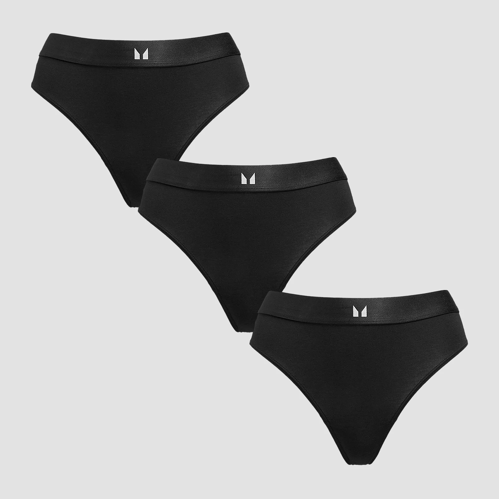 MP Women's Mid Rise Bikini Brief (3 Pack) - Black - XL Billede 1