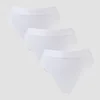 MP Mid Rise Thong til kvinder (pakke med 3) − Hvid