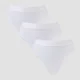 MP Mid Rise Thong til kvinder (pakke med 3) − Hvid