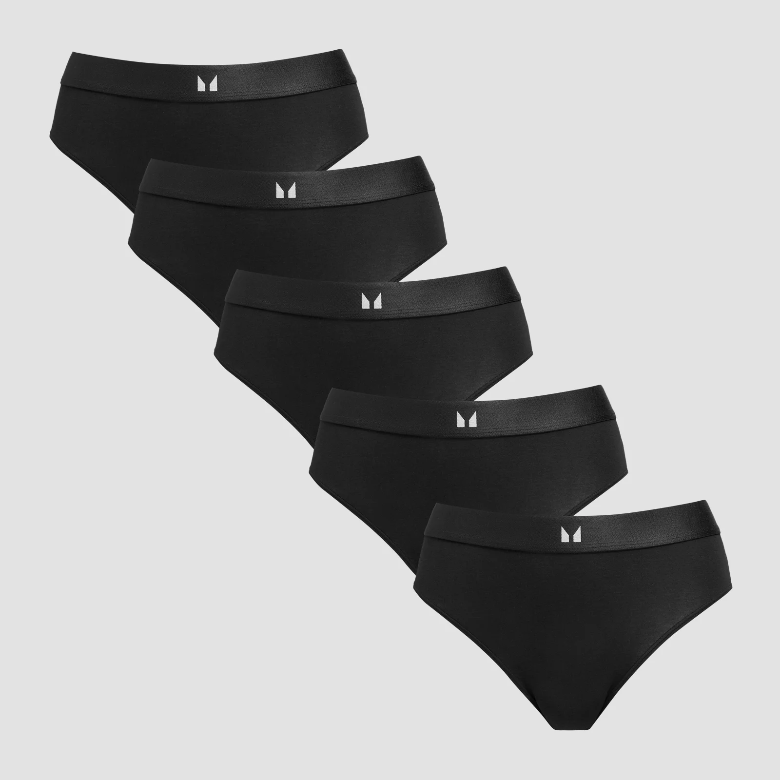 MP Women's Mid Rise Bikini Brief (5 Pack) - Black - M Billede 1