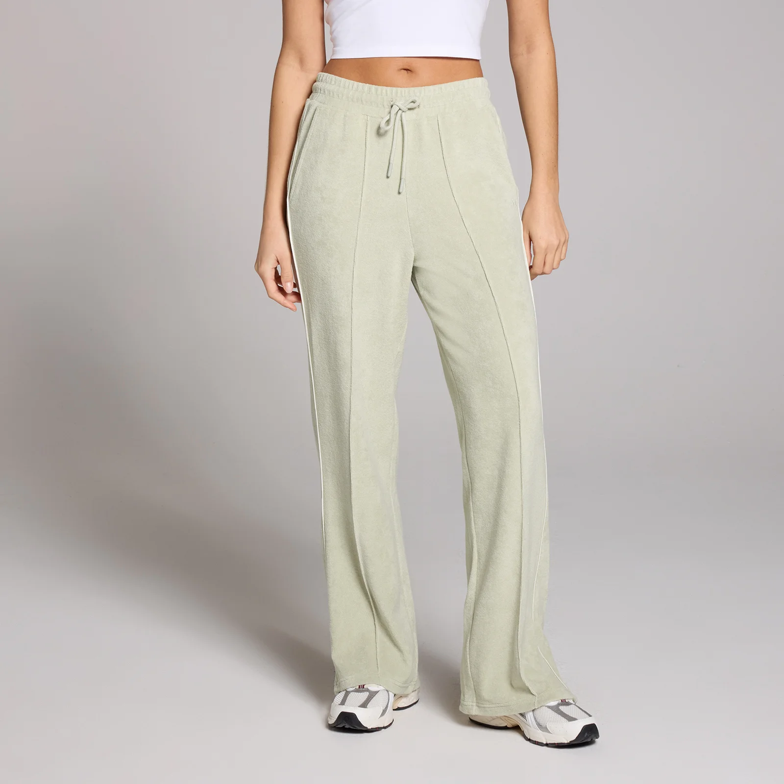 MP Lifestyle Towelling Joggers til kvinder − Mineral Green - L Billede 1
