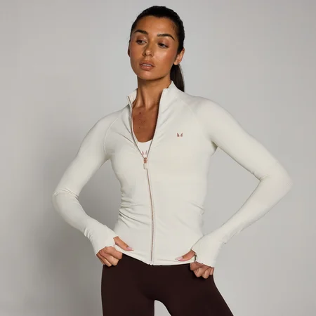 MP Tempo Ultra Seamless Zip Up Jacket til kvinder – Mist