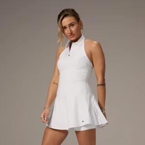 MP X Tatiana Collared Tennis Dress − Hvid - Size S