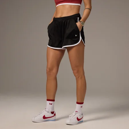 MP X Tatiana Contrast Track Drawstring Shorts − Sort