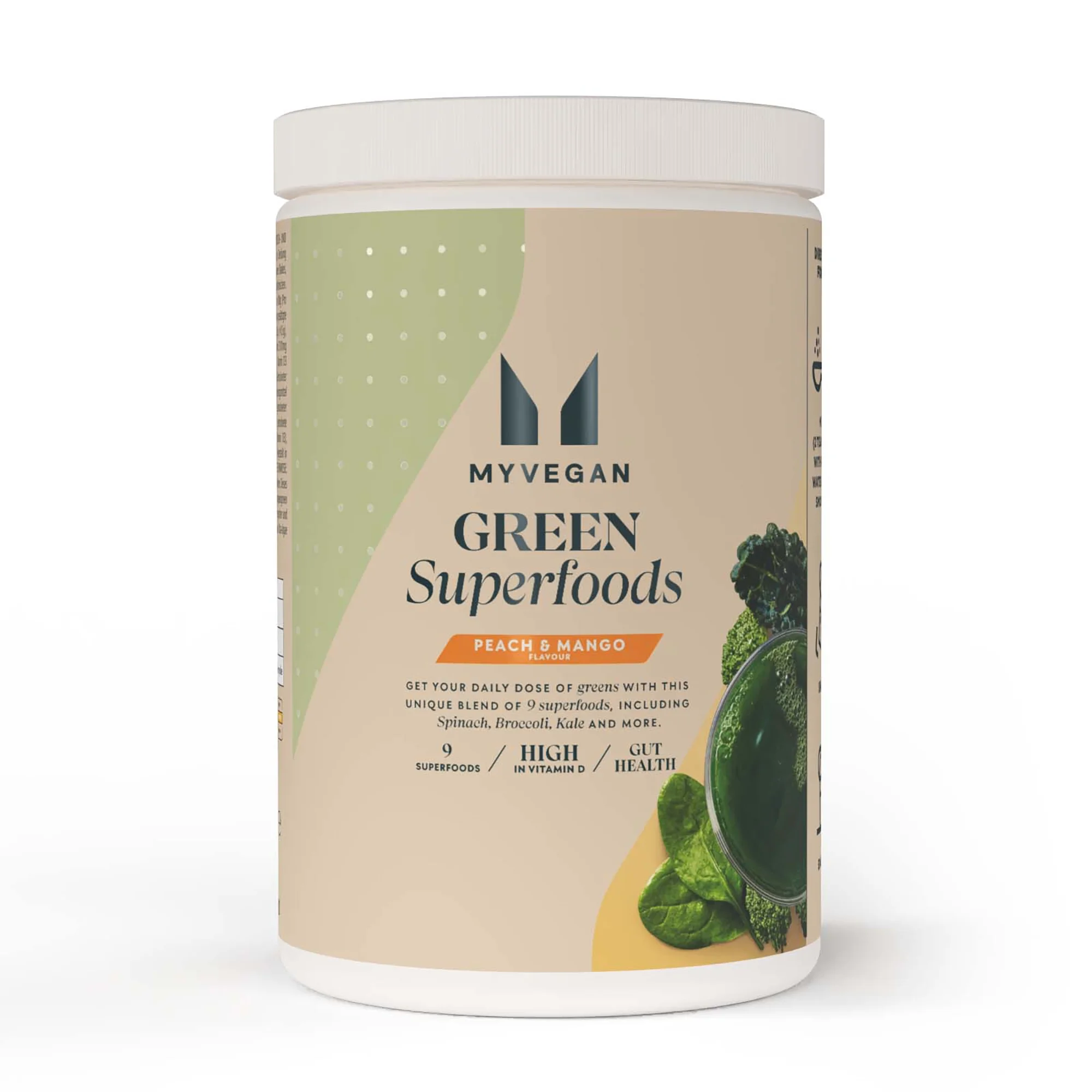 Green Superfoods - 50servings - Fersken Mango Billede 1