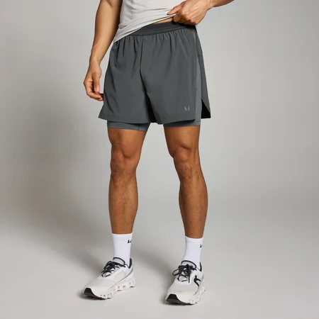 MP Velocity 5-Inch 2 in 1 Shorts til mænd − Mørkegrå
