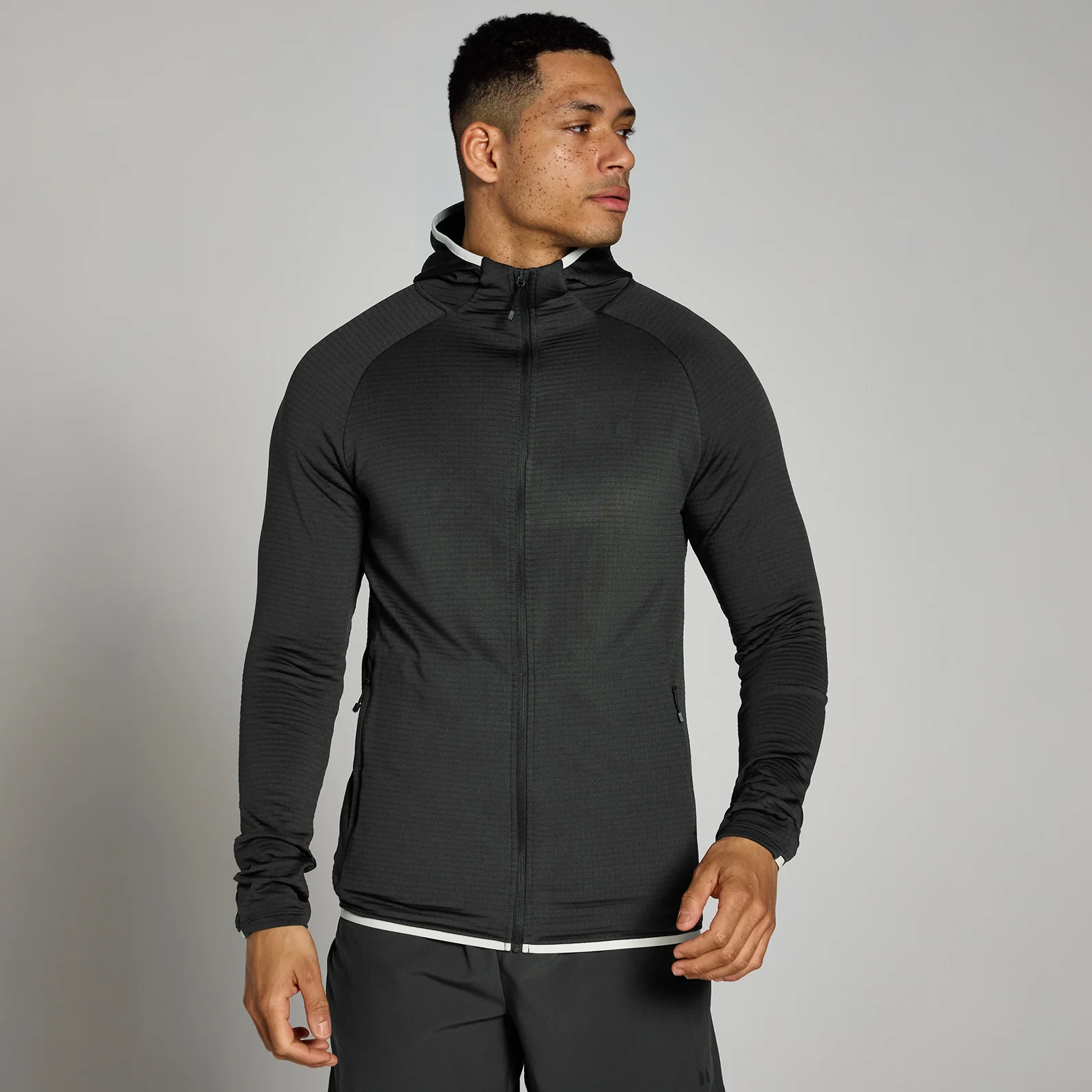 MP Tempo Lightweight Hoodie til mænd – Washed Black - XS Billede 1