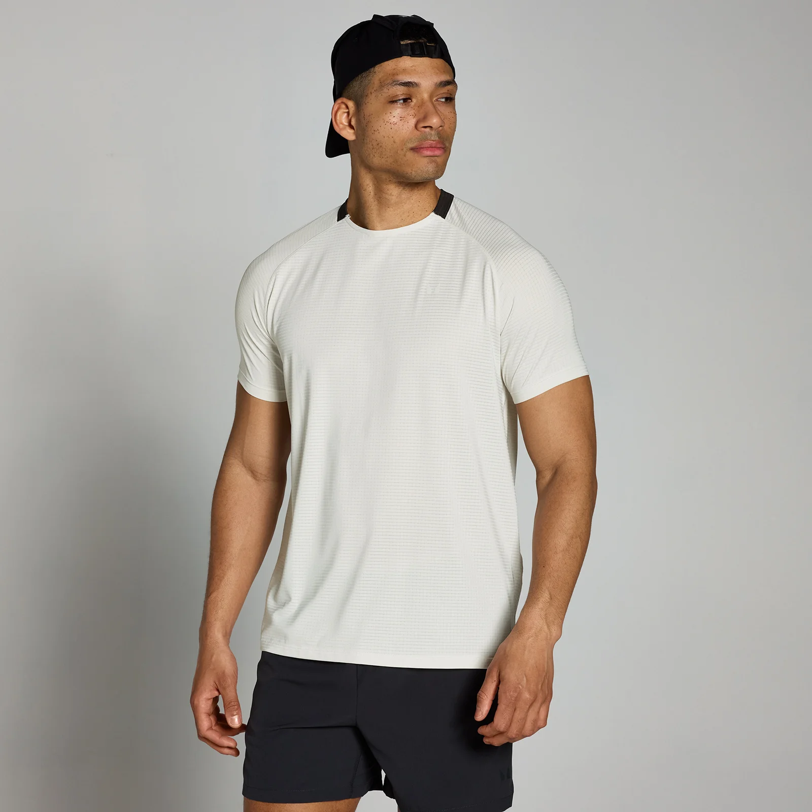 MP Tempo Gridded Training Shirt til mænd − Mist - XS Billede 1