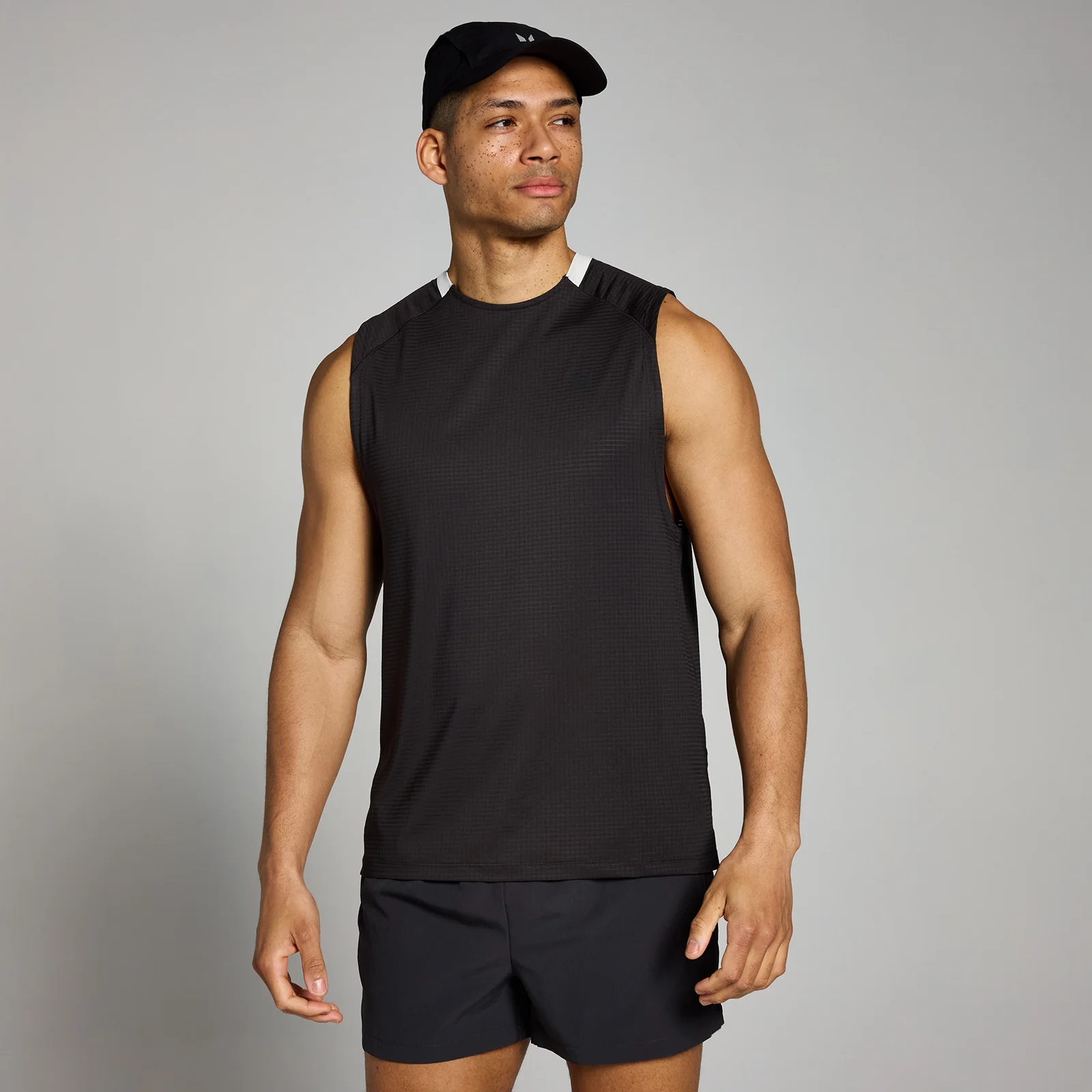 MP Tempo Gridded Tank til mænd − Washed Black - XS Billede 1