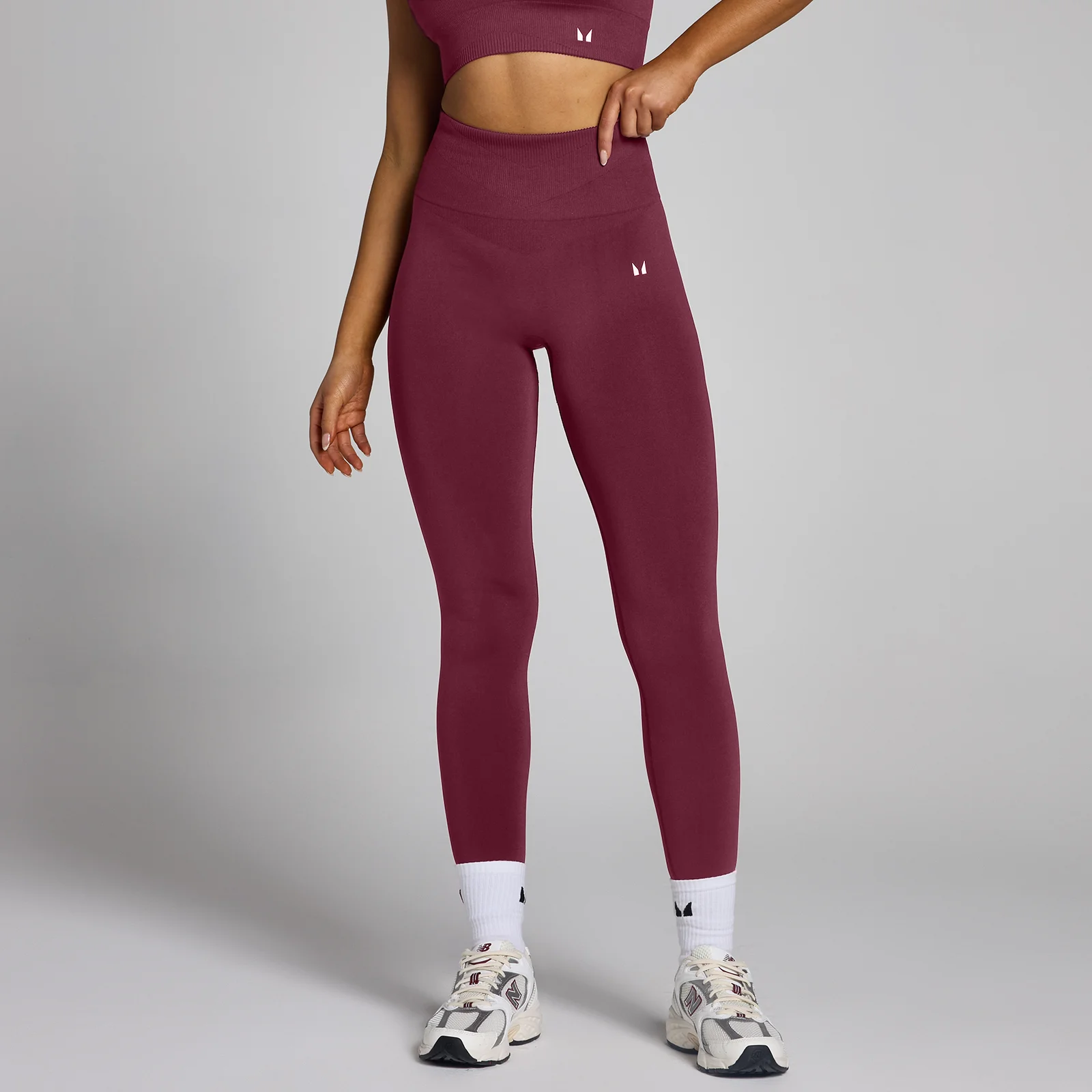 MP Tempo Seamless Leggings til kvinder – Red Wine - L Billede 1