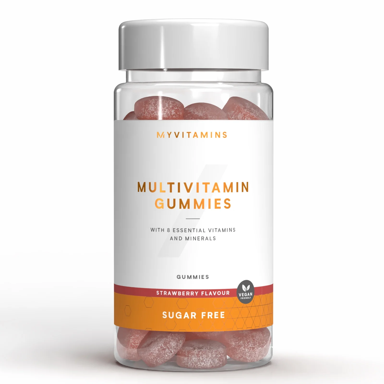 Sugar-Free Multivitamin Gummies - 60gummies - Sugar Free Strawberry Billede 1