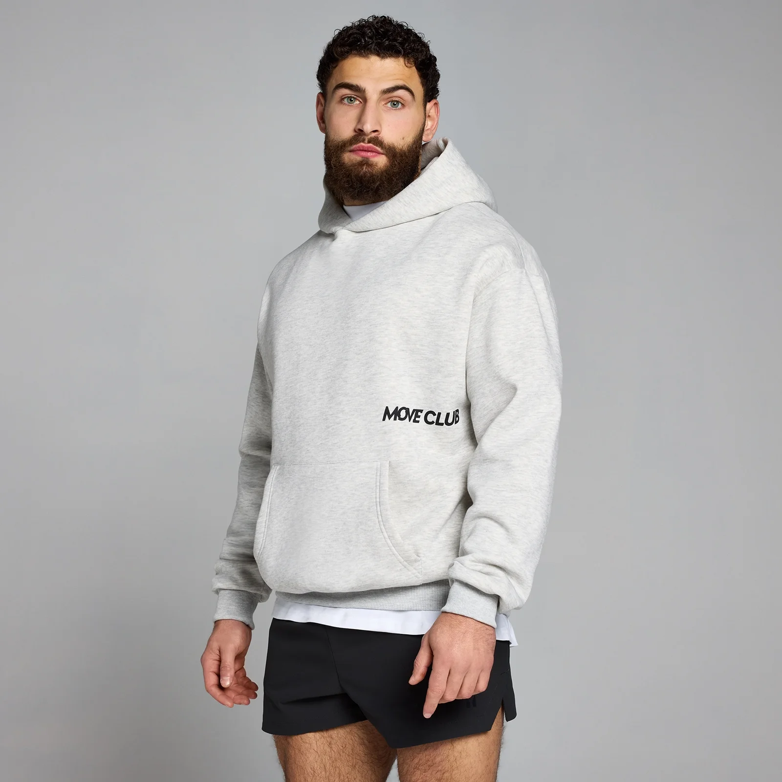 MP Move Club Hoodie til mænd – Grey Marl - XXS-XS Billede 1
