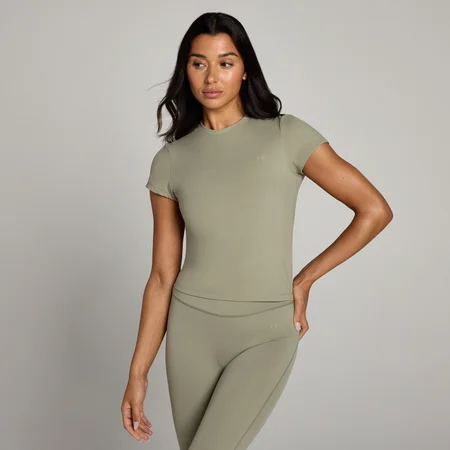 MP Tempo Body Fit Short Sleeve T-Shirt til kvinder – Brindle